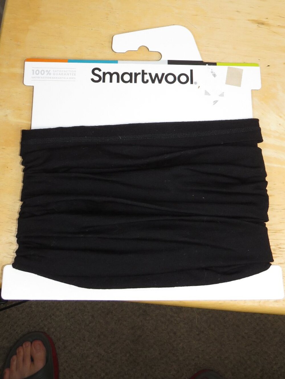 *NWT* Smartwool Merino 150 Neck Gaiter Solid Black Performance Outdoor